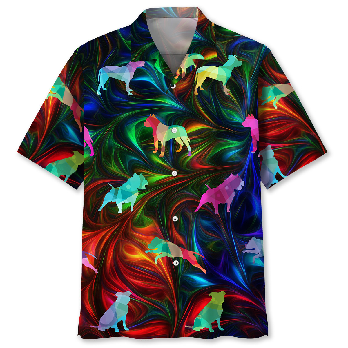 Pit Bull Color Hawaii Shirt Ha57695