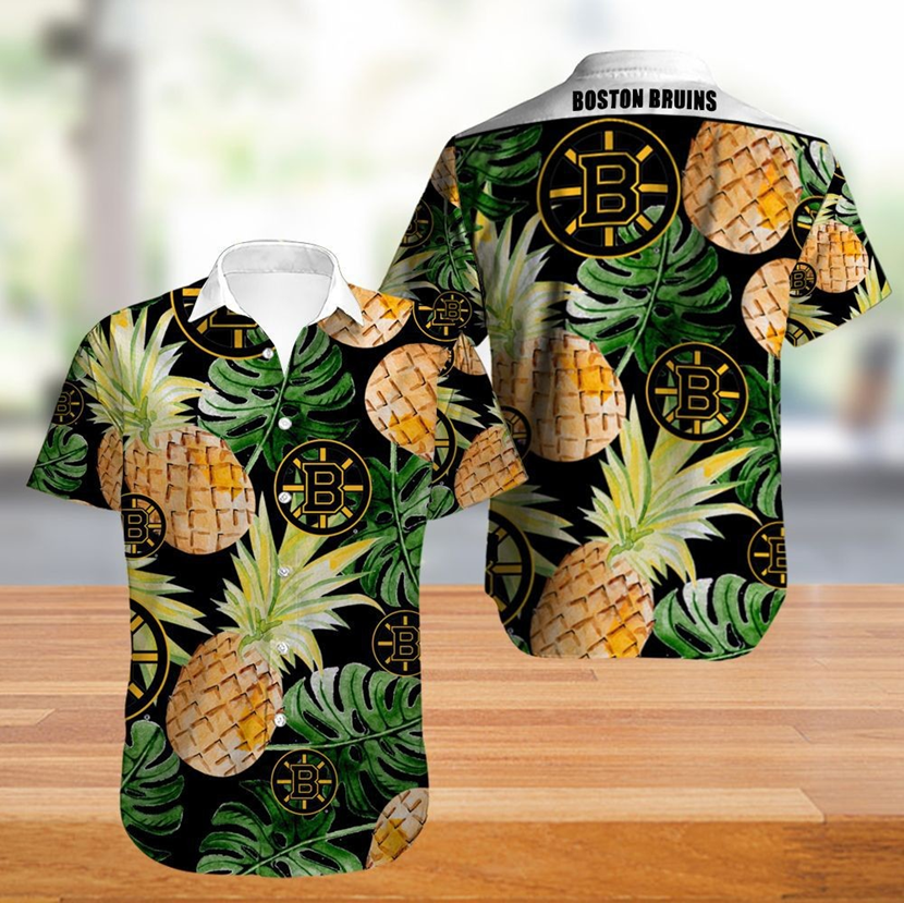 Boston Bruins Hawaii Shirt Pineapple Button Up Ha4369