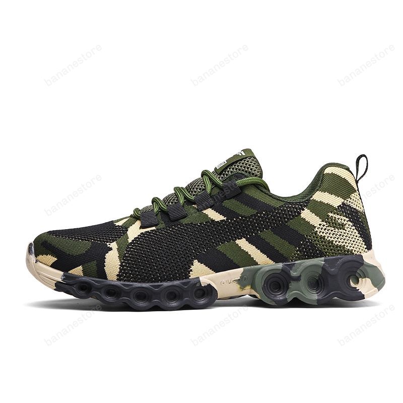 Men Women Sport Running Shoes Breathable Camo Athletic Sneakers Unisex Jogging Trail Shoes Breathable Camouflage Trainers
