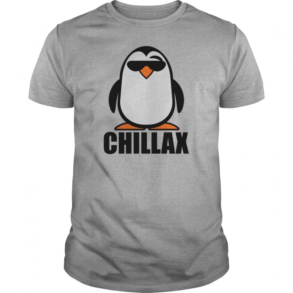 Deep Heather Chillax Penguin Womens Tshirts  Womens Tshirt Guys Tee 860179496