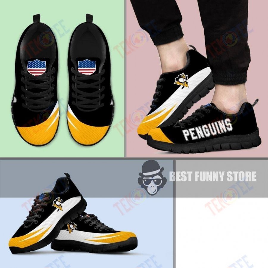 Mens Womens Pittsburgh Penguins Sneakers Awesome T Logo Sneaker Running Shoes For Men Women TDT405