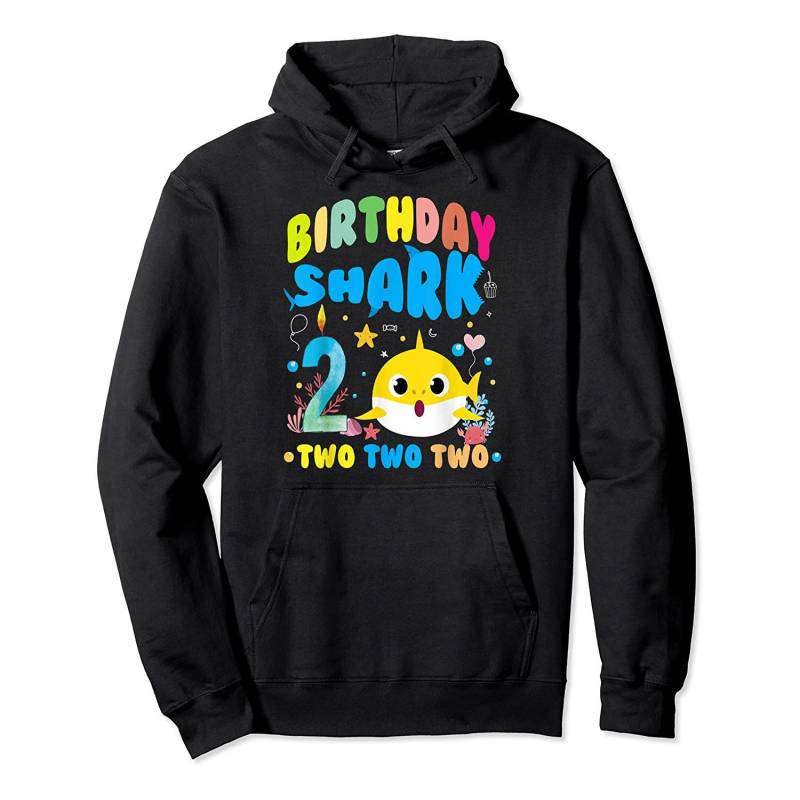 2nd Birthday Boy Shark birthday Party Gifts for Kids Pullover Hoodie, T-Shirt, Sweatshirt