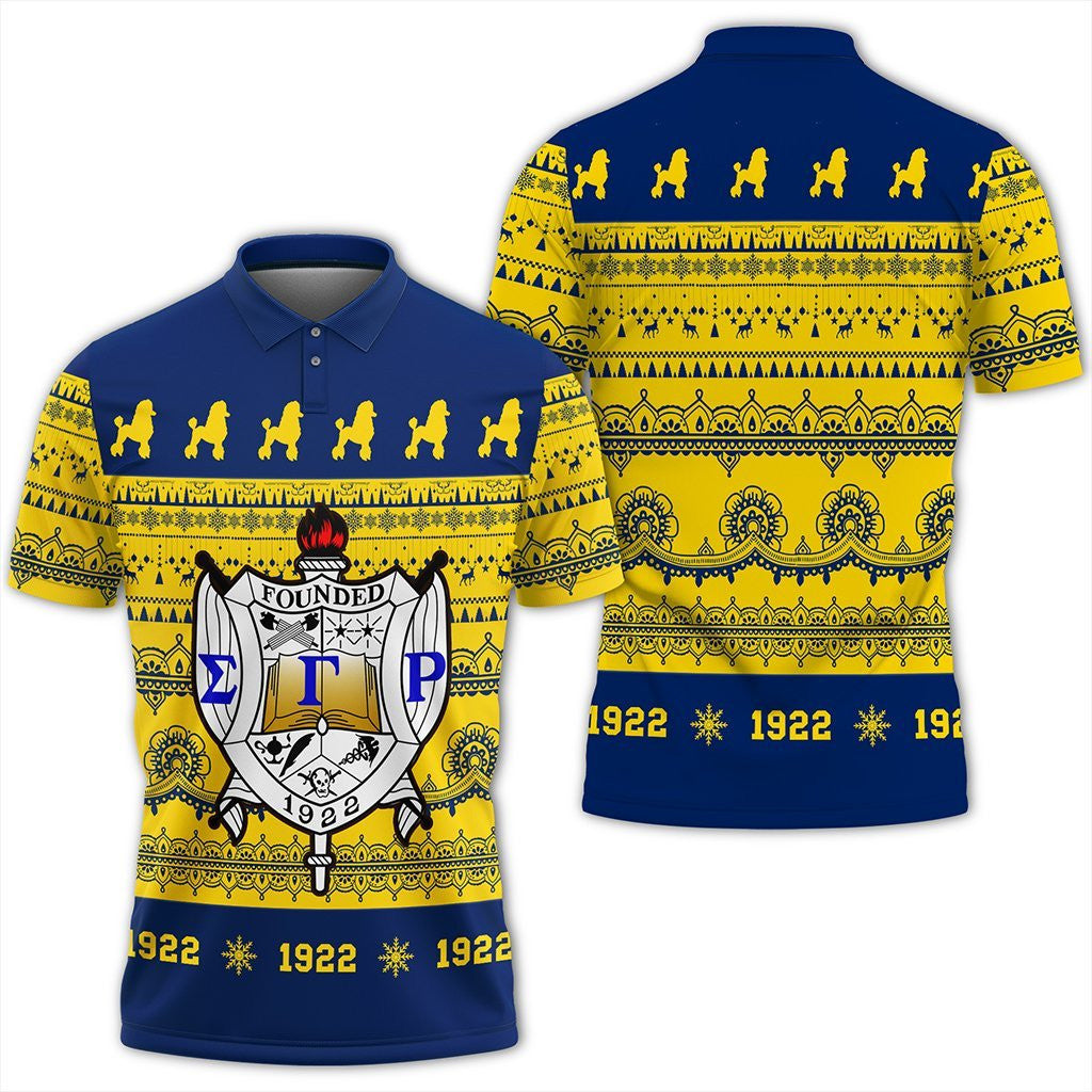 Sorority Polo – Sigma Gamma Rho Xmas Establish Year Polo Shirt