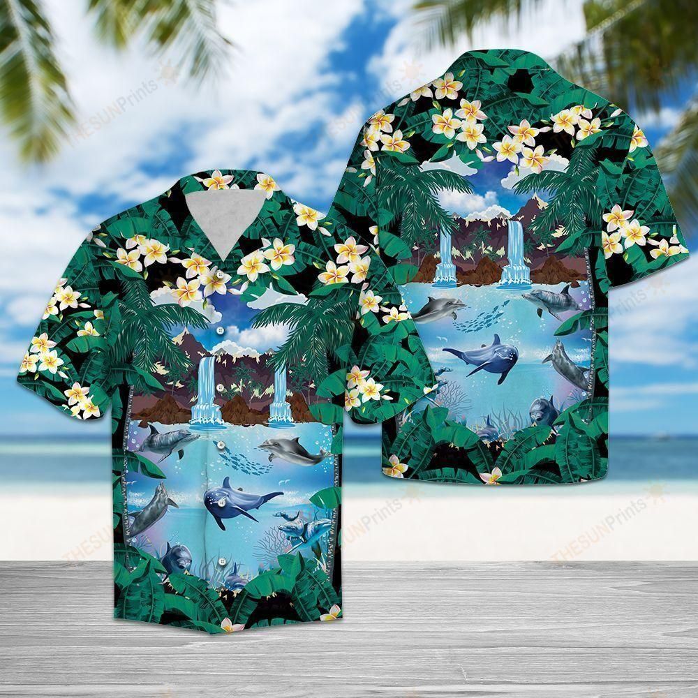 Dolphin Aloha Hawaii Shirt Colorful Short Sleeve Summer Beach Casual For Men And Women Ha31506