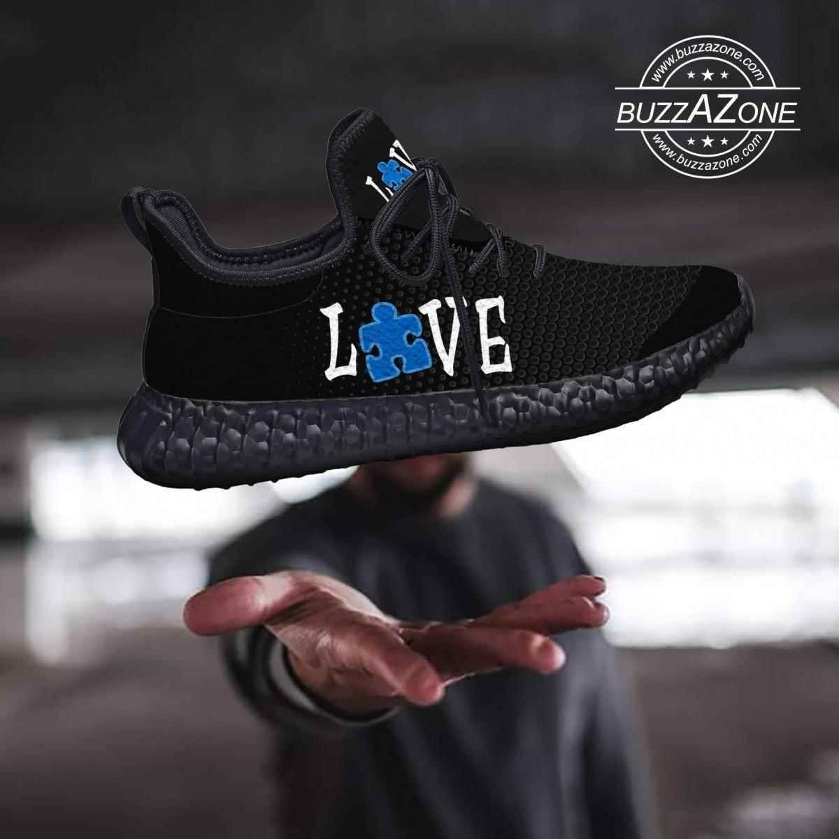 Autism Love Yeezy Boost Shoes Sport Sneakers