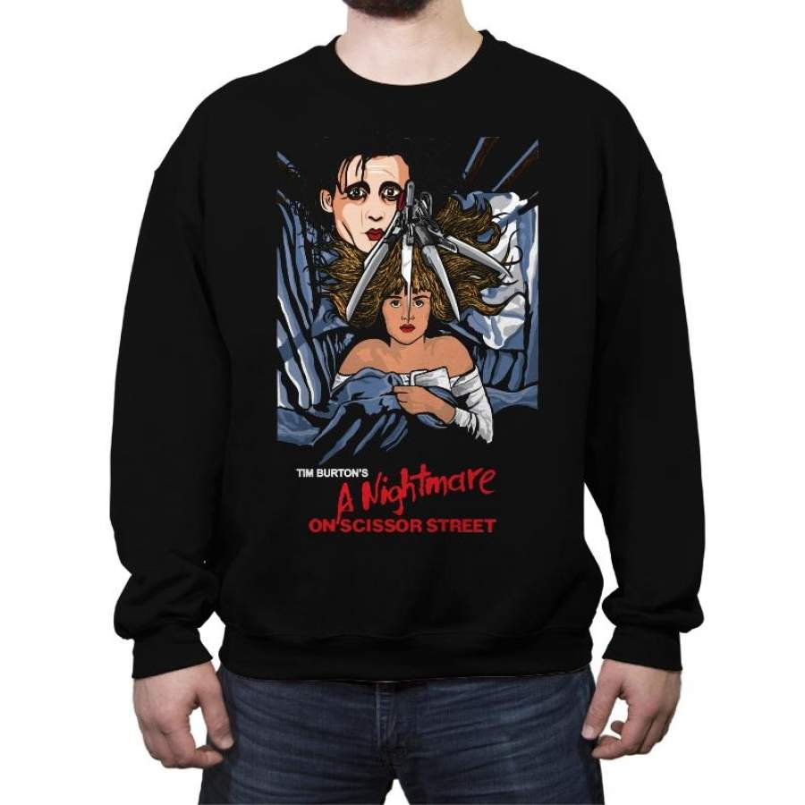 A Nightmare On Scissor Street – Crew Neck Sweatshirt