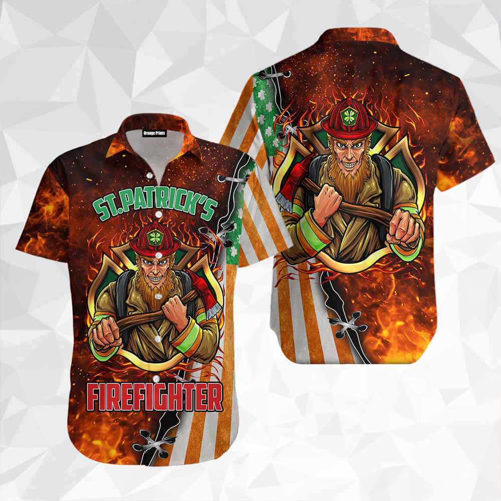 St Day Firefighter Hawaii Shirt For Men Women Adult Ha16651