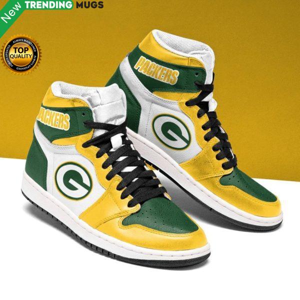 Green Bay Packers Green Yellow Running Shoes Jordan Sneaker