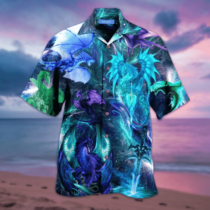 Dragon Galaxy Cosmos Hawaii Shirt Unisex Adult Ha38351