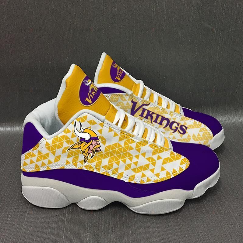 Minnesota Vikings Shoes Form Air Jordan 13 Sneakers