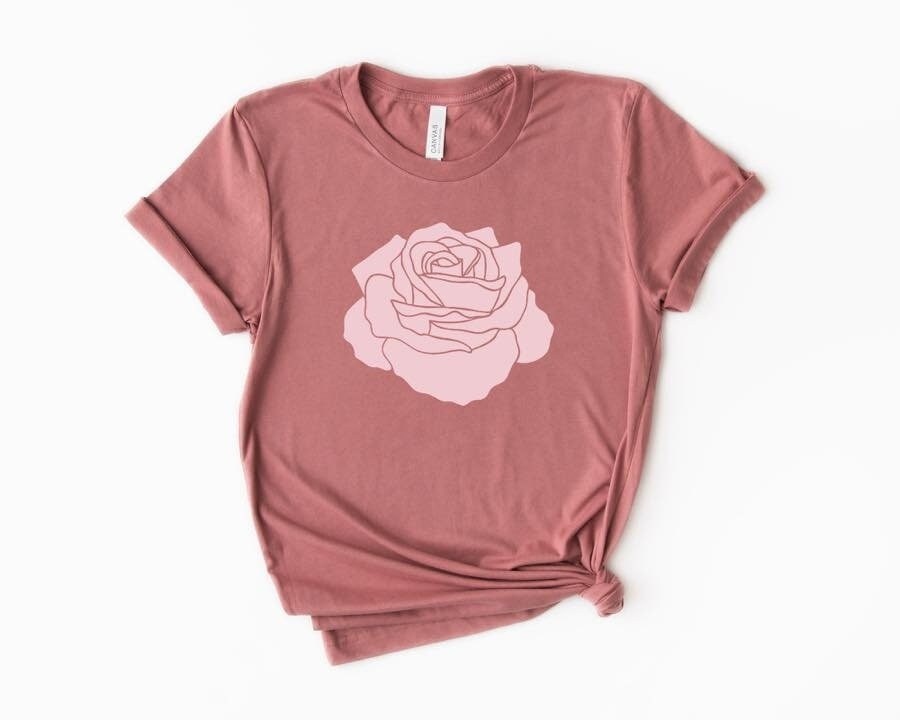 Rose tshirt, flower tees, rose gifts, women graphic tshirt, Unisex tshirt, women shirt, girls gift