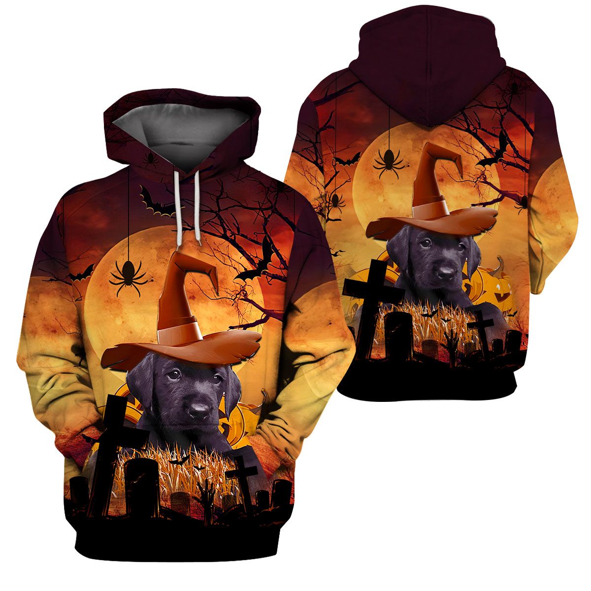 3D All-Over Printed Apparels ‘Halloween Labrador’ (Hc-Hg88)