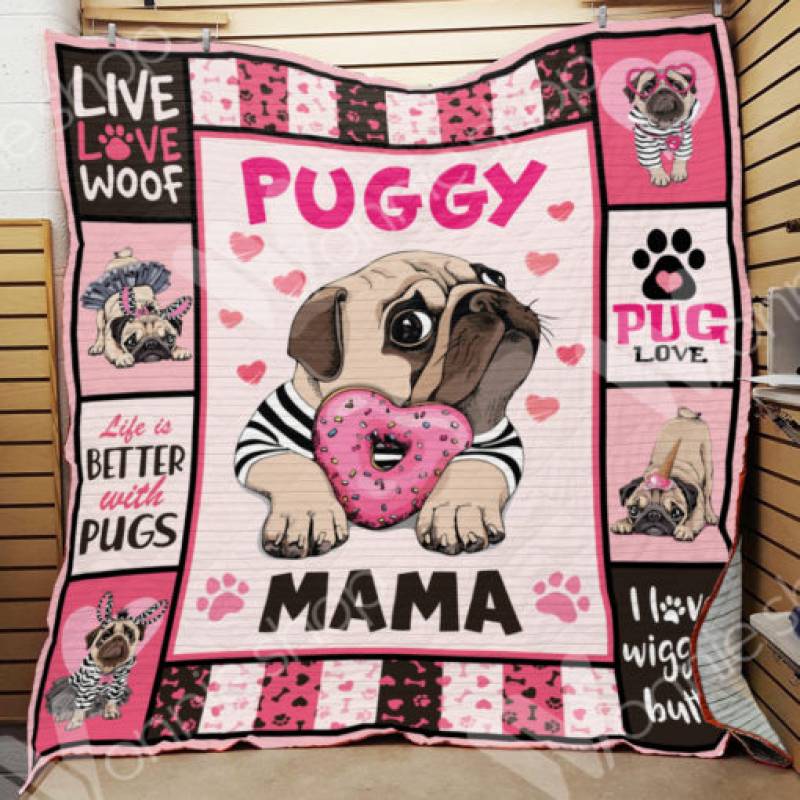 Pug Dog Blanket NOV2101 78O53