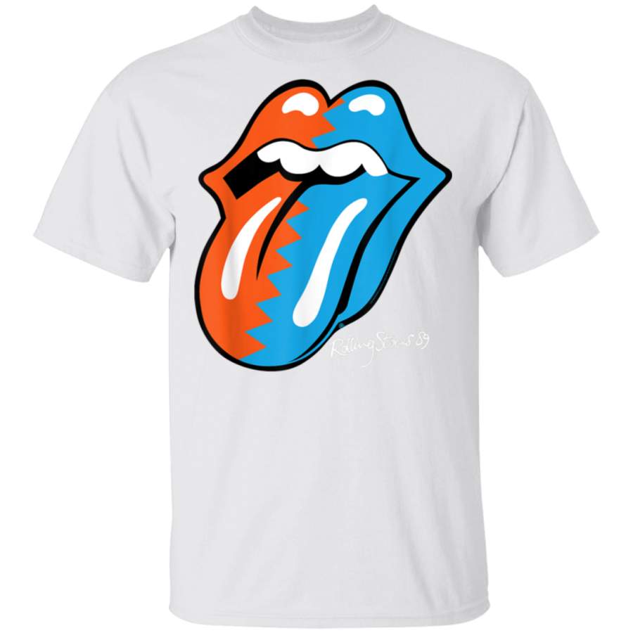 Rolling Stones Official Zig Zag Tongue 89  TShirt