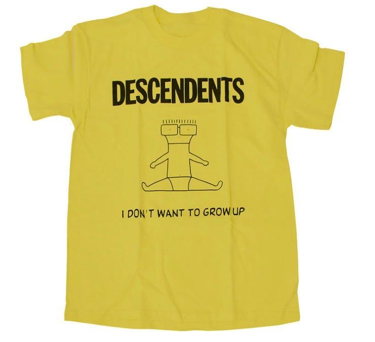 Descendents I Don T Want To Grow Up Yellow Shirt