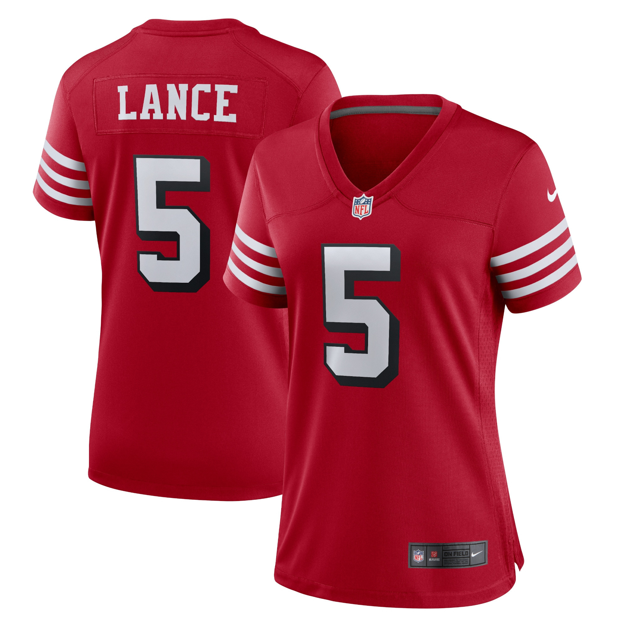 Trey Lance San Francisco 49ers Womens Alternate Game Jersey Scarlet NFL