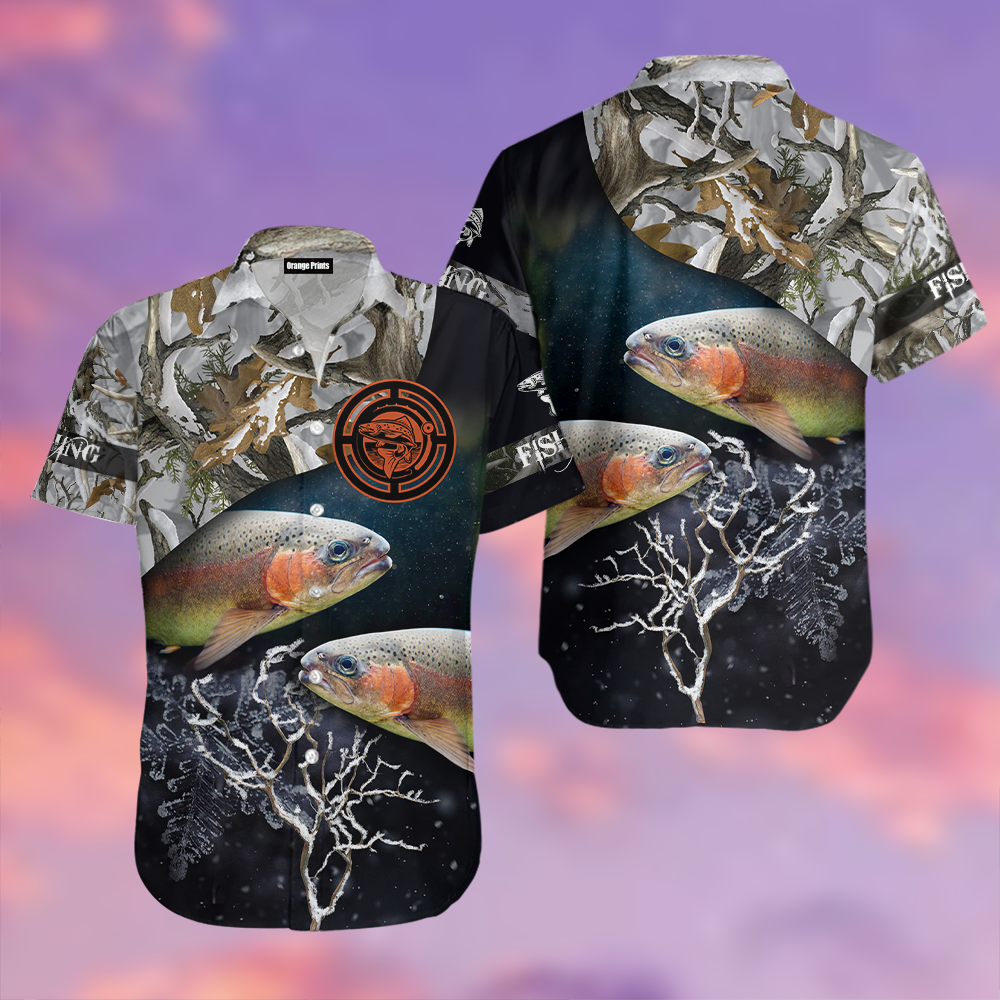 Ice Camo Trout Fishing Aloha Hawaii Shirts For Men And Women Ha100986