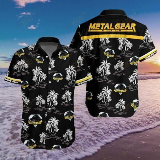 Metal Gear Solid Hawaii Graphic Print Short Sleeve Hawaii Casual Shirt Ha81498