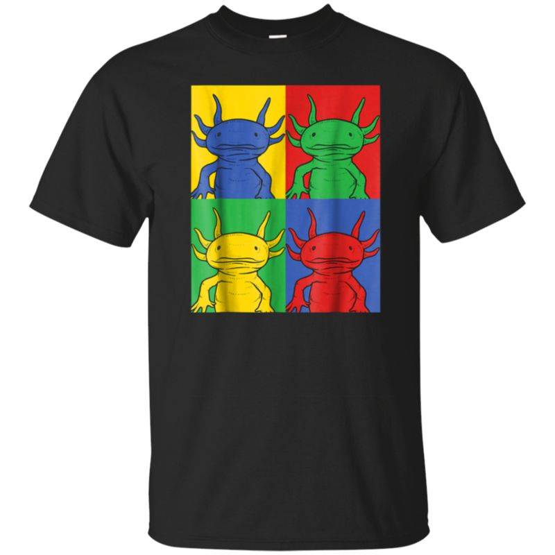 Axolotl Pop Art T-shirt Vintage Mexican Salamander Tee