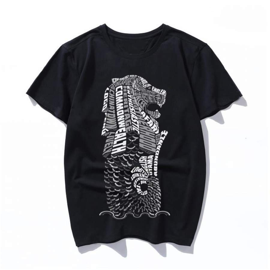 merlion typo clothes Women T Shirt Art Oil Painting Graphic aesthetic Cute Female T-shirt Casual Harajuku Men Tshirt Funny Ulzzang