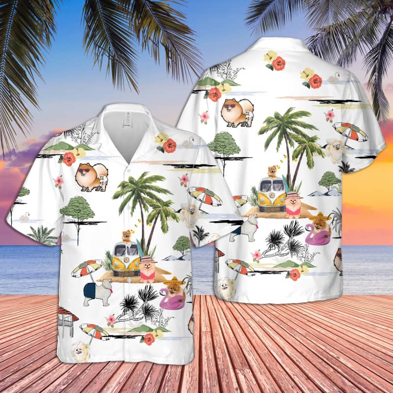 Unisex German Spitz Beach Hawaii Shirt Ha90869