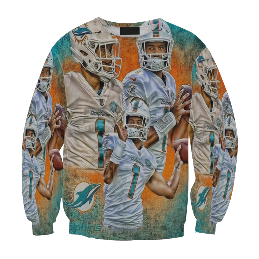 Miami Dolphins Tua Tagovailoa7 Gift For Fan 3D Full Printing Sweatshirt