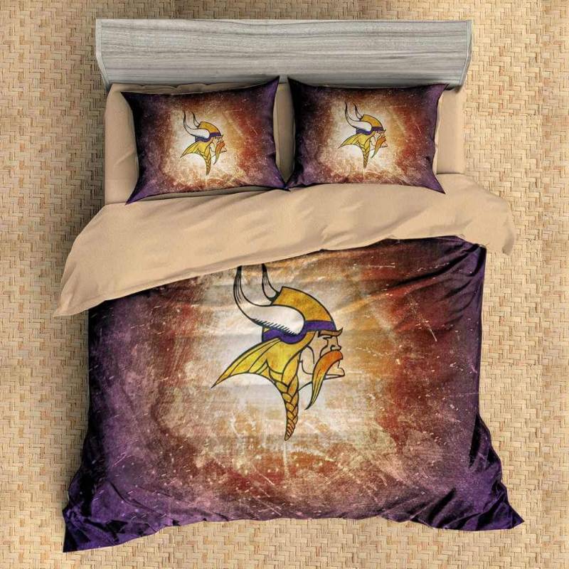 3D Customize Minnesota Vikings Bedding Set Duvet Cover Set Bedroom Set Bedlinen