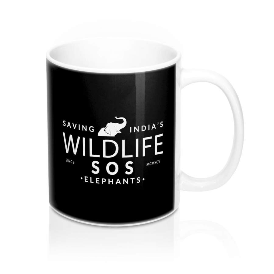 Accessory | WLSOS  Saving Indias Elephants (White) | Coffee Mug