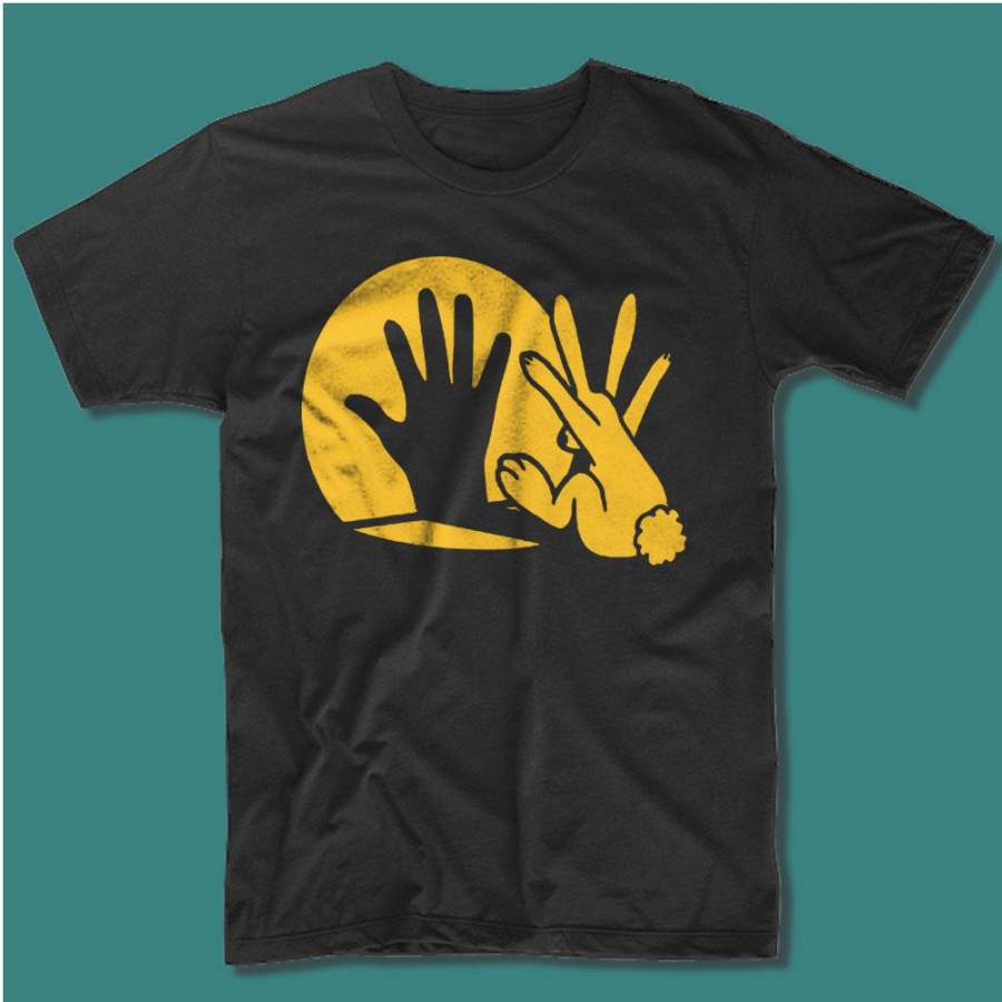 Rabbit Shadow Puppet Men’S T Shirt