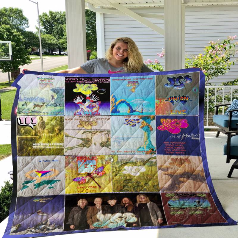 Yes Band Live Albums Quilt Blanket