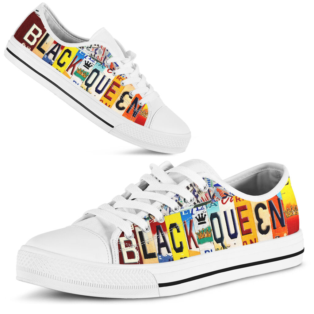 Black Queen African American Low Top Shoes 0622