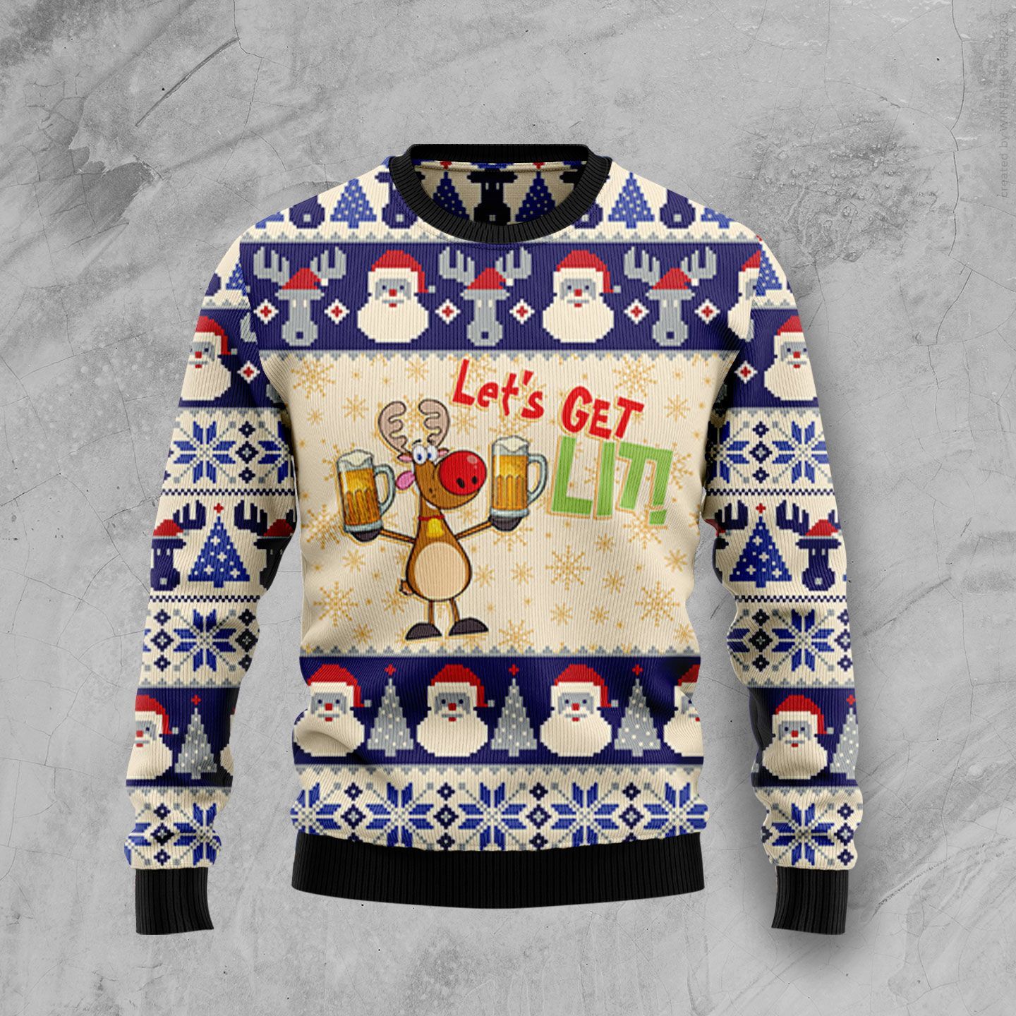 Beer Christmas Ugly Sweater