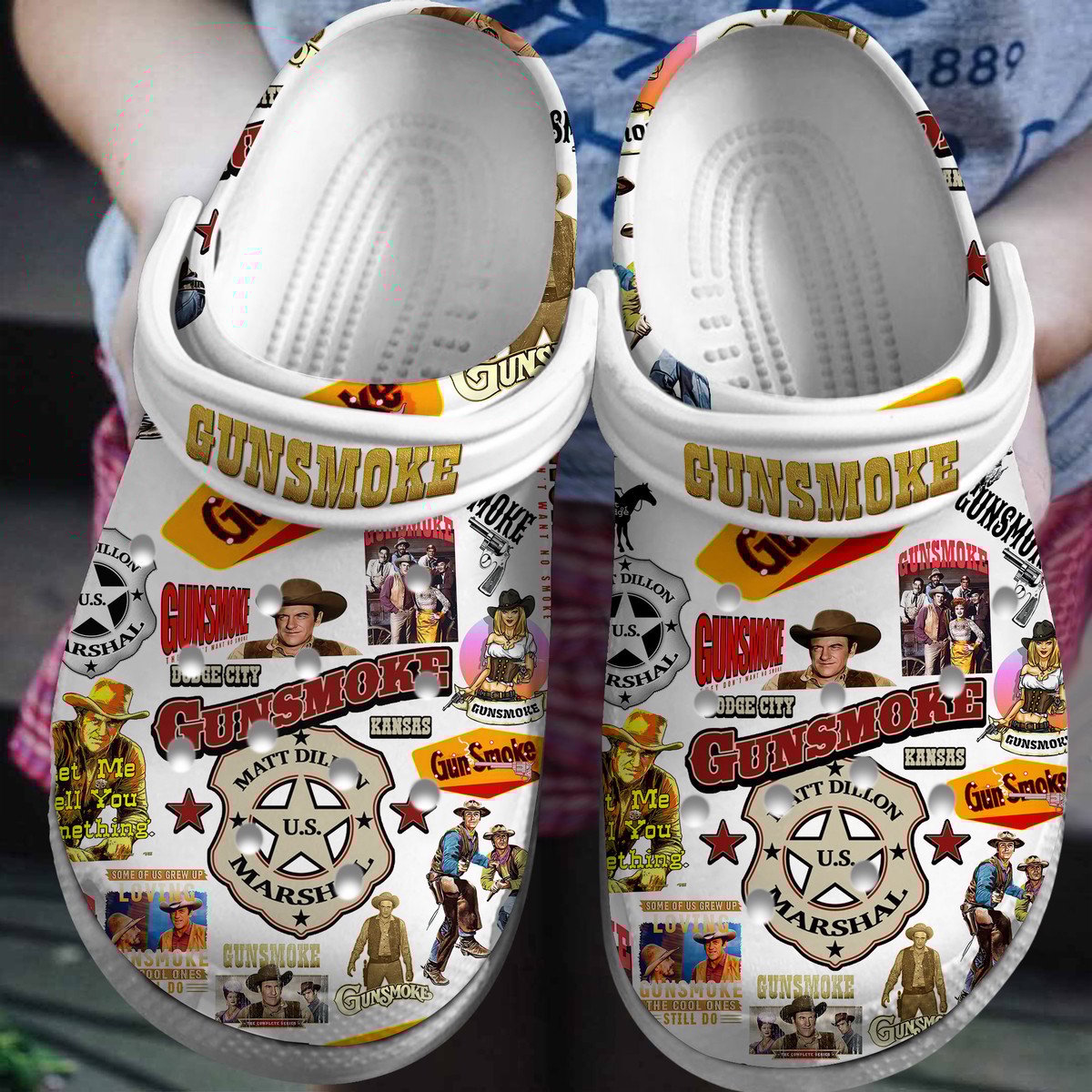 Gunsmoke Tv Series Crocss Clogs For Men Women And Kid Iqvctfh8