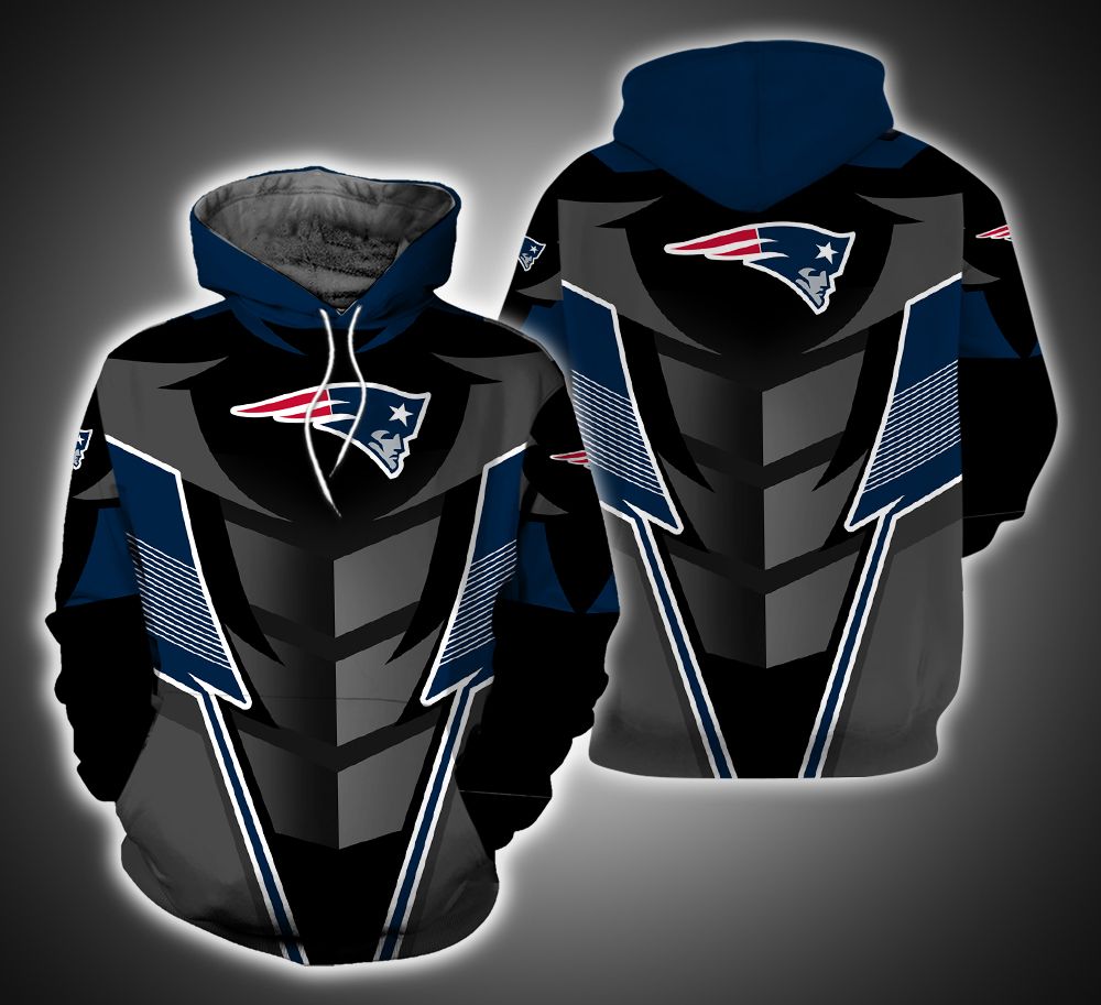 New England Patriots Armor 3D Printed Hoodie