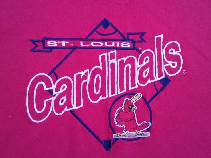 Vintage 90 S St Louis Cardinals Logo 7 Usa Shirt