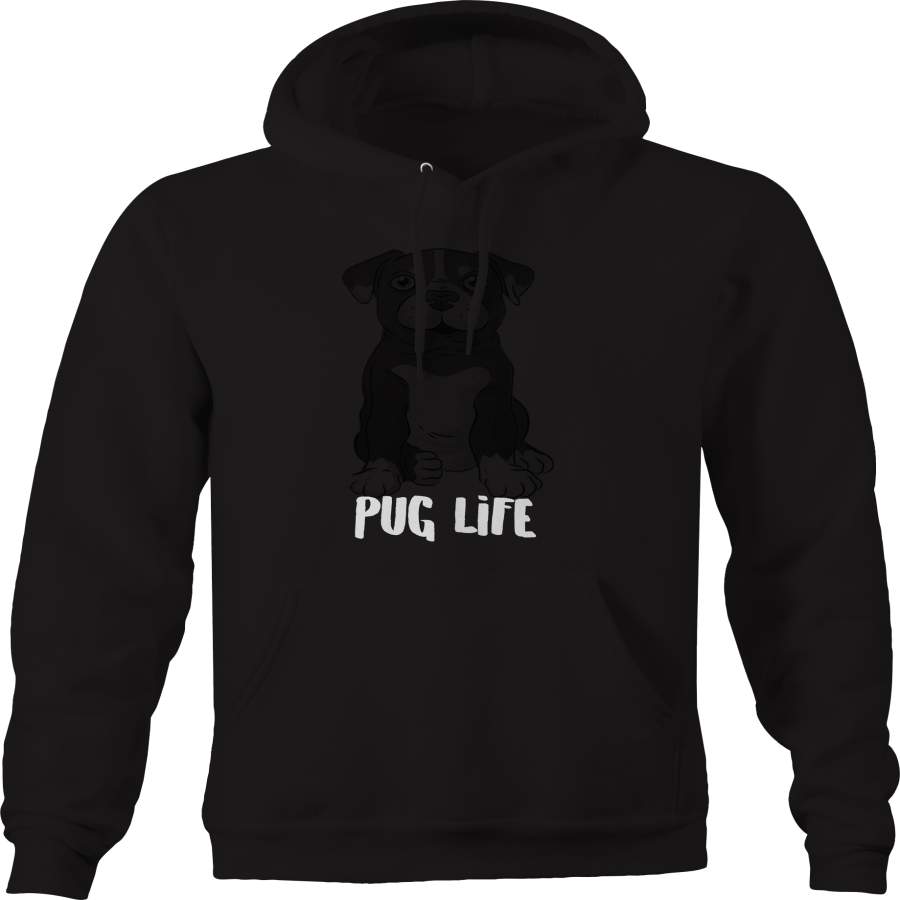 Pug Life Funny Dog Thug Cute Puppy Hoodie