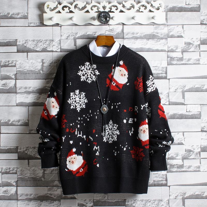 Woman Sweaters Chandails Large Size Sweater Women’s round Neck Christmas Clothes Loose Women’s Sweater alx