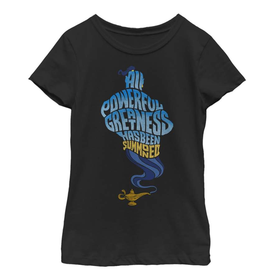 Aladdin Girl’s Genie Greatness Summoned  T Shirt