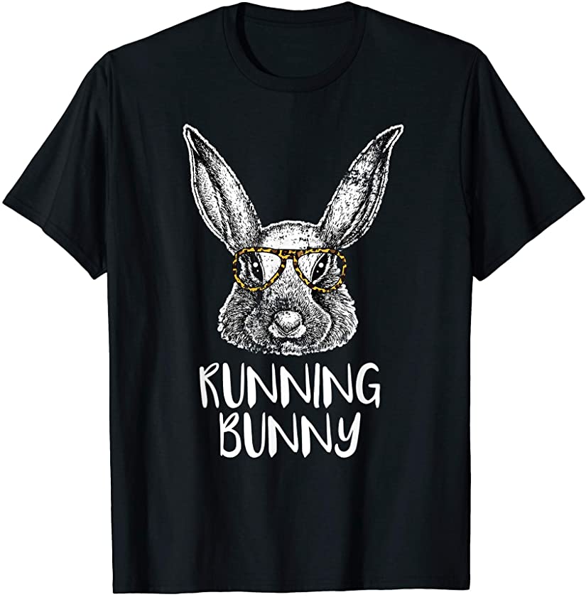 Running Bunny Funny Matching Easter Bunny Egg Hunting T-Shirt