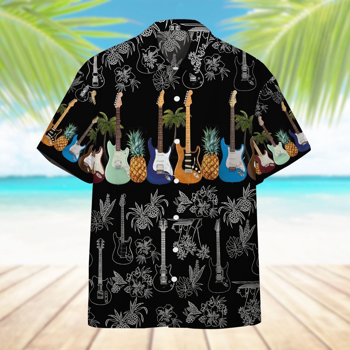 Electric Guitar Hawaii Shirt Unisex Adult Ha56262