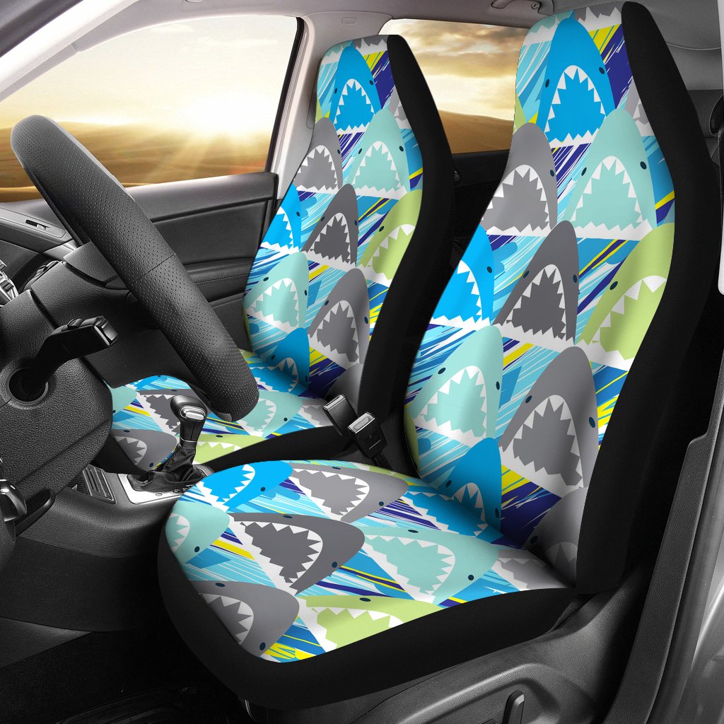 Shark Head Pattern Universal Fit Car Seat Covers