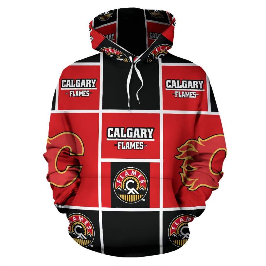 Calgary Flames Hoodies All Over Print