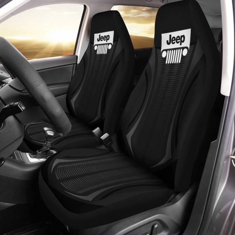 Jeep Gladiator- NCT Car Seat Cover (Set of 2) Ver1 (Black) | Pontica