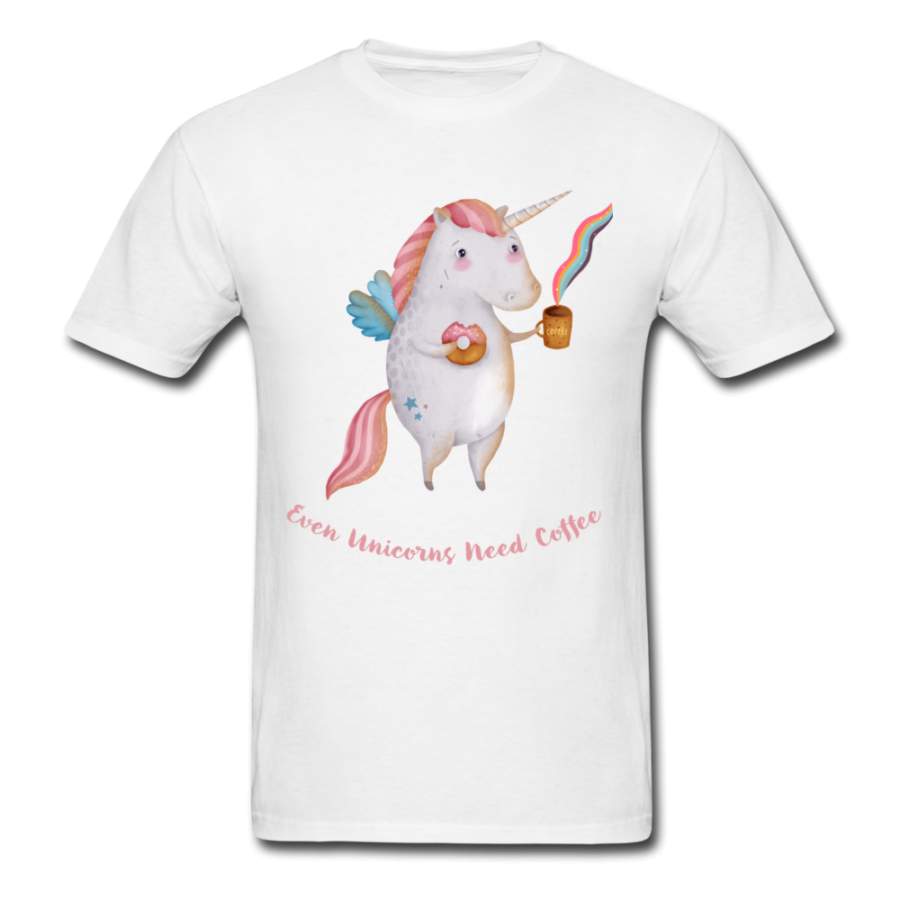 Unicorns Need Coffee  Men’S T-Shirt