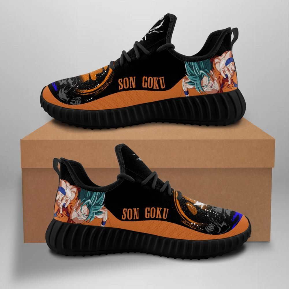 Songoku Custom Shoes Sport Sneakers Dragon Ball Yeezy Boost