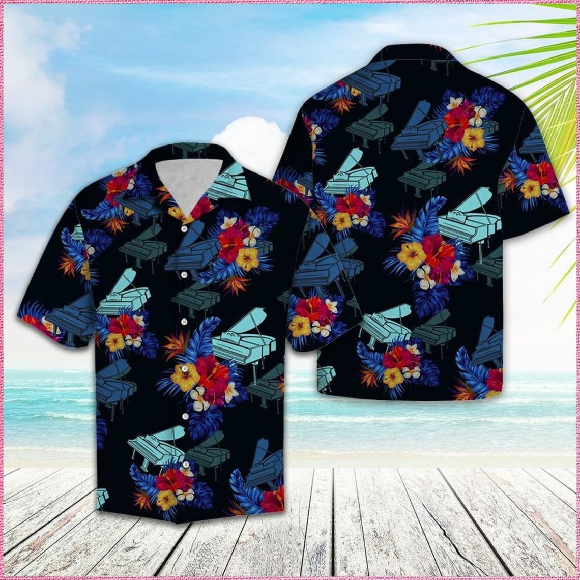 Amazing Piano Hawaii Shirt Made In Summer Beach Shirts Ha69356