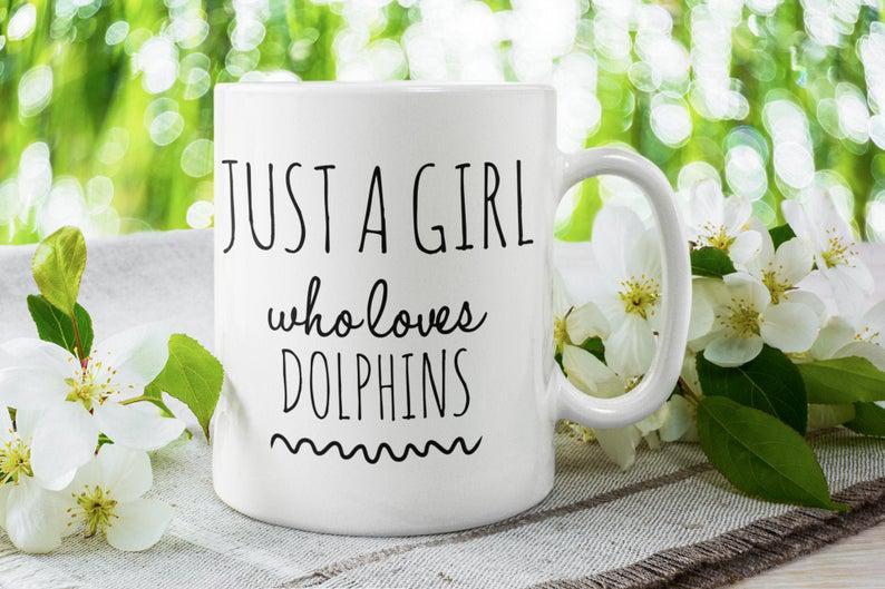 Dolphin Mug Dolphin Lover Gift Dolphin Coffee Mug Dolphin Gift Ideas Girl Who Loves Dolphins Dolphin Mugs Dolphin Gifs Dolphin Tea Mug