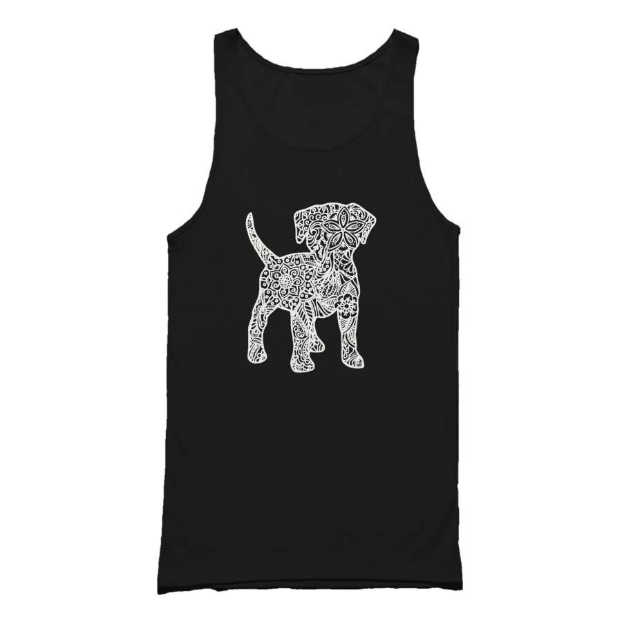 Puppy Dog Graphic Zendoodle Kid Original Drawing Tank Top