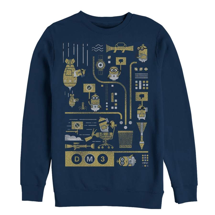 Despicable Me 3 Men’s Minion Lab Work  Sweatshirt