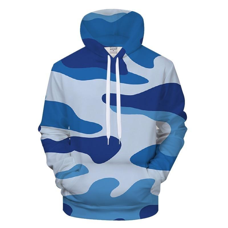 Blue Camo Hoodie – Chingontees